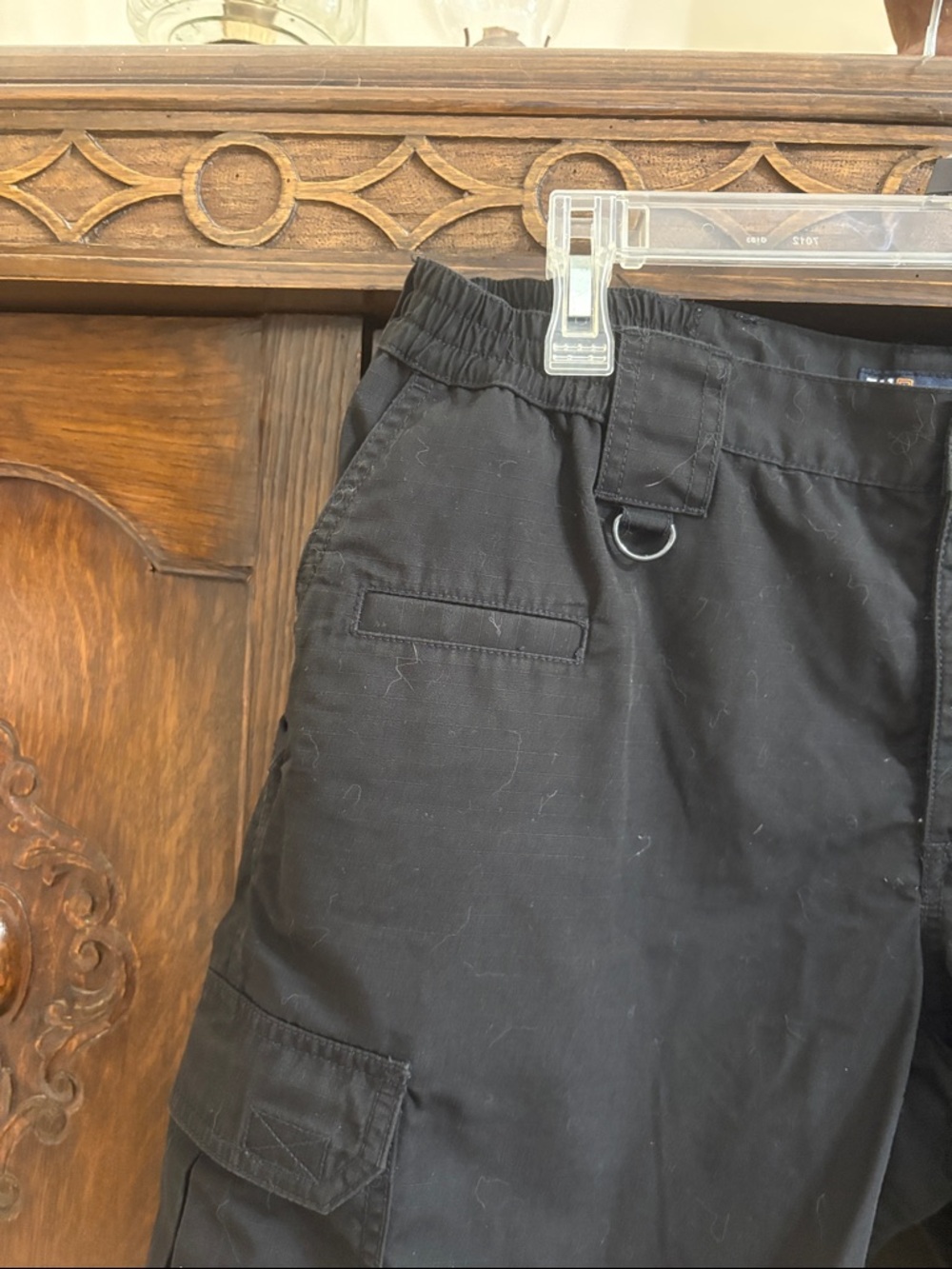 Womens Black Cargo Shorts - Classic Utility Style - Picture 2 of 11